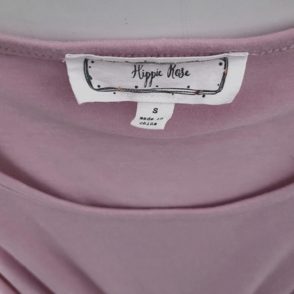 Hippie Rose Women's Size Small Pullover Twist- Front Sleeveless Top Pink - Picture 3 of 11